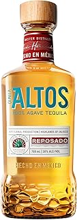 Olmeca Altos Reposado Tequila, goldener Tequila mit fruchtig-süßen Aromen von Agave, süßlich-…
