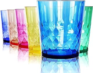SCANDINOVIA – 400 ml Unzerbrechliche Becher – Bunte Acryl-Trinkbecher, bruchsicher, wiederverwend…