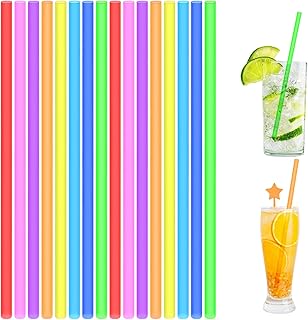 AUAUY 100 Stück Strohhalme, Party-Trinkhalme für Party, Geburtstag, Hochzeit Wiederverwendbare …