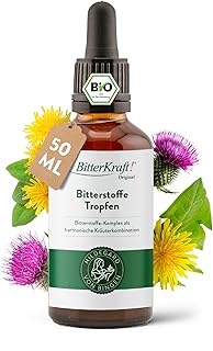BitterKraft! Original BIO Bitterstoffe Tropfen 50ml Pipette – nach Hildegard von Bingen – hoc…