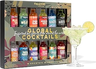 Thoughtfully Gifts Global Cocktail-Mix Set – Cocktail Geschenkset mit 12 Aromen zum Mischen fü…