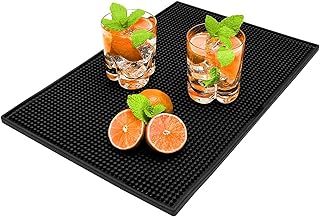 Bar Service Matte, Bar Mat 45x30cm Barmatte Gummi Bar Zubehör Abtropfmatte Geschirr Trocknungs P…