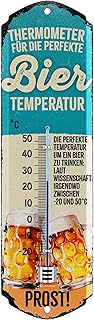LANOLU Thermometer BIER Temperatur 8x28cm