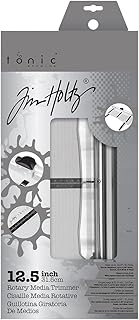 Tonic Studios 3960EUS Tim Holtz Rollschneider Rotations-Medientrimmer, Weiss/opulenter Garten