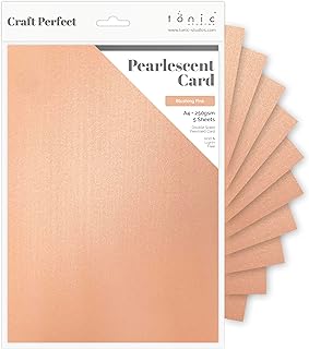 Tonic Studios Craft Perfect – Perlmuttkarte – Errötendes Rosa