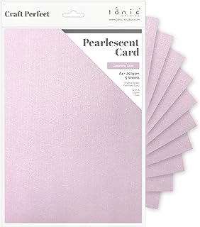 Tonic Studios Craft Perfect – Perlmuttkarte – Glänzender Flieder