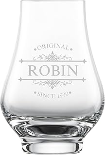 Z W I E S E L Whisky Nosing Tumbler mit individueller Gravur, Bar Special, spezielle Nosing Gläs…