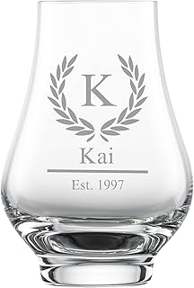 Z W I E S E L Whisky Nosing Tumbler mit individueller Gravur, Bar Special, spezielle Nosing Gläs…