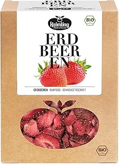 Bio Erdbeeren sonnengetrocknet I Sonnengetrocknete Früchteohne Zuckerzusatz I Getrocknete Erdbee…