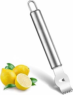 Zestenschneider,Zitronen Zester Schäler,Edelstahl Zestenreißer mit Kanalmesser,Orangenschäler,…