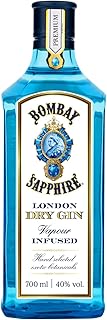 Bombay Sapphire London Dry Gin, 40 Vol-%, 70 cl / 700 ml, zu 100% per Dampfinfusion destillierte …