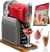 Slush Maschine mit 7 smarten Programmen – 2L Slushie Machine mit Holz-Gleitbrett für Zuhause fü…