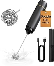 CIRCLE JOY Wiederaufladbarer Milchaufschäumer Handheld, Elektrischer Kaffee-Aufschäumer, Tragba…