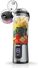 Ninja Blast Tragbarer Mixer & Smoothie Maker, 530ml Becher mit Auslaufsicherem Deckel & Trinköff…