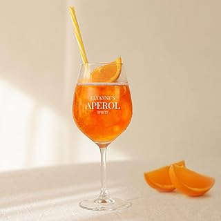 Aperol Spritz Glas mit Gravur Personalisierbar mit Namen – Aperol Spritz Glas Graviert mit Namen:…