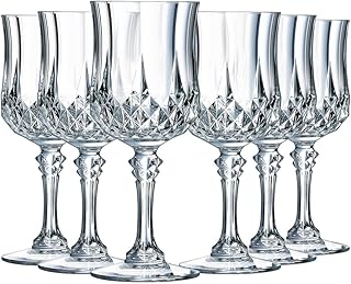 Cristal d’Arques Paris Longchamp – Weinglas 170ml – 6 Stück – aus Kwarx – verstärkte Verpackung…