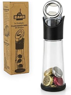 Ranji – Flaschenöffner mit integriertem Behälter – Kronkorken einfach sammeln und recyceln | …