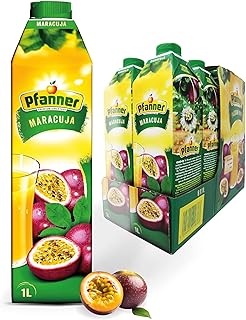 Pfanner Maracuja Getränk (8 x 1 l) – 15% Fruchtgehalt – Getränk im Vorratspack – Getränk m…