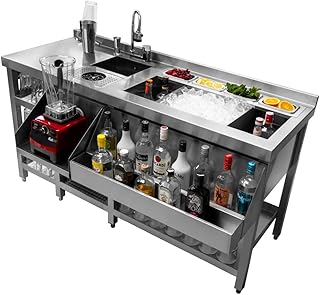 Deluxe Cocktail Bar Station Theke Cocktailtheke Bartheke Cocktailbar Cocktail-Station Arbeitsflä…