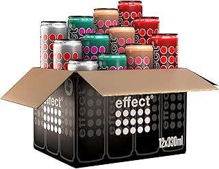 effect VODKA MIX SET – 12 x 330 ml Dosen Einweg – Mixkarton mit 4 Sorten (AÇAÍ, GUAVA, ENER…