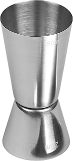 Tala Jigger 25 ml 50 ml Edelstahl Doppel Shotmaß Barmaß Cocktail Messbecher für Cocktails Mixg…
