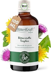 BitterKraft! Original BIO Bitterstoffe Tropfen 100 ml – nach Hildegard von Bingen – 9 erlesen…
