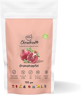 Ckrushed Granatapfel Pulver 100g – Gefriergetrocknetes Granatapfelpulver – Natürlich reich a…