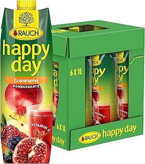 Rauch Happy Day Granatapfel Fruchtsaftgetränk, 6er Vorratspack (6 x 1l)