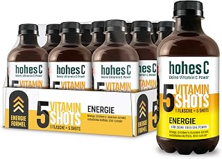 hohes C Vitamin Shots Energie (12 x 330ml) – Für die tägliche Power; mit Orange, Cranberry, G…