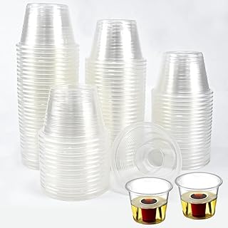 100 Stück Jager Bomb shot becher Schnapsgläser Schnapsbecher 175+25ml Shotgläser Stamperl Plas…