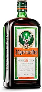 Jägermeister – 1 x 1l Premium Kräuterlikör 35% Vol. aus 56 erlesenen Kräutern – Im Eichen…