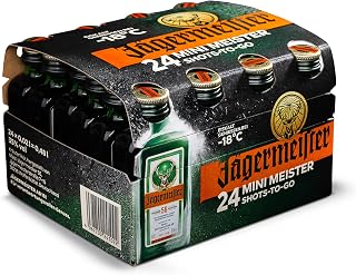 Jägermeister – 24 x 0,02l Premium Kräuterlikör Shots 35% Vol. als Party Geschenk – Aus 56 …