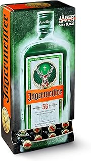 Jägermeister – 60 x 0,02 l Mini Meister Shots Premium Kräuterlikör 35% Vol. – 56 erlesene …