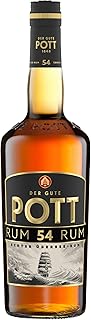 POTT Rum 54% vol. (1 x 0,7 l) – besonders starker Übersee-Rum, ideal für den intensiven Genuss …