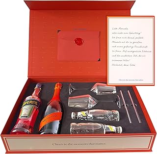 Spritz Geschenkbox mit Aperol – Hochwertiges Cocktail Set mit Gläsern & Zubehör – Stilvolle…