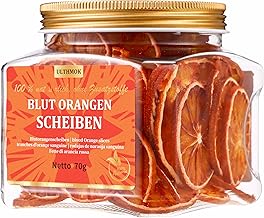 Getrocknete Blutorangenscheiben 70 g,Blood Orange kulinarische & Garniturqualität, dehydrierte B…