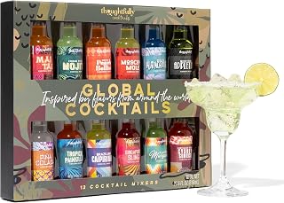 Thoughtfully Gifts Global Cocktail-Mix Set – Cocktail Geschenkset mit 12 Aromen zum Mischen fü…