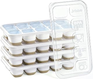 Silikon Eiswürfelform mit Deckel BPA-Frei Kleine Eiswürfelbehälter 4 Pack | LFGB Zertifiziert …