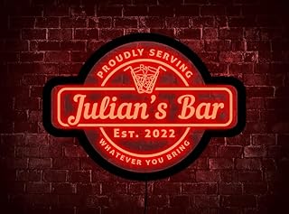 Personalisiertes Bar Neonschild, personalisiertes Bar Leuchtschild, Bar Leuchtschild, Bar Neonlic…