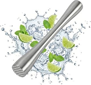 Edelstahl Cocktail Stößel, Barstößel Stampfer, Cocktail Muddler für Mojito und Andere Frucht…