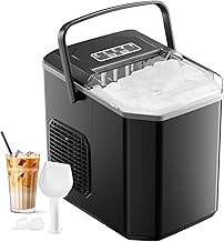 Eiswürfelmaschine, 12 kg in 24 Stunden, 9 Eiswürfel in 6 – 8 Minuten, Eiswürfelmaschine mit …