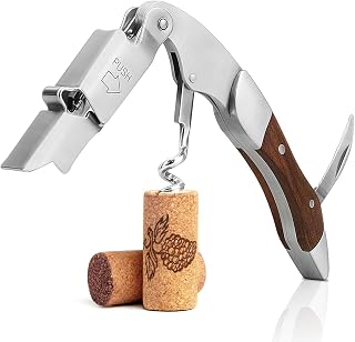 Kellnermesser Profi, Profi Kellnerbesteck aus Edelstahl in Gastronomie Qualität mit Doppelheber,…