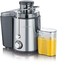 SEVERIN Entsafter, geräuscharme Saftmaschine für vitaminreiche Obst- und Gemüsesäfte, elektri…