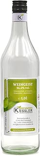 Brennerei Kessler Weingeist 96,4% vol. – Primasprit Trinkalkohol 1 Liter | Ethanol in Lebensmit…