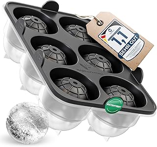 Neighbour’s Friend Patentierte Eiskugelform XL – Große Eiswürfelform rund Platinsilikon für Co…