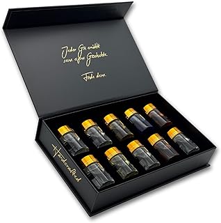 Gin Geschenkset – 10 exklusive Sorten – Tasting Box – Weltprämierte Gins aus Manufaktur