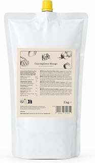 KoRo – Fruchtpüree Mango 1 kg – Ohne Zuckerzusatz – 100 % sonnengeküsste Mangos – Lecker für C…