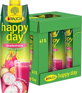 Rauch Happy Day Drachenfrucht Fruchtsaftgetränk, 6er Vorratspack (6 x 1l)