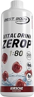 Best Body Nutrition Vital Drink Kirsche, Getränkekonzentrat, 1000 ml Flasche | Zuckerfrei, ohne …