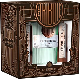 Le Tribute Gin & Tonic Set | 700 ml Premium Gin aus Spanien | 2×200 ml Le Tribute Tonic Water | …